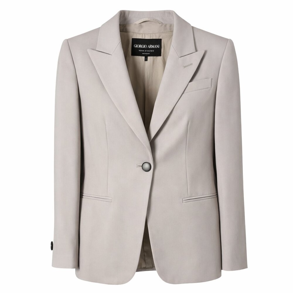 Giorgio Armani Runway‎ Beige Tailored Blazer, Size US 6/IT 42